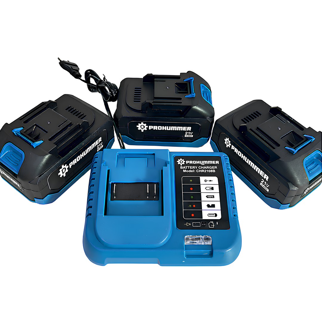 Prohummer PH339 Kömürsüz Akülü 4lü Set 21V 3ah hızlı şarj cihazı