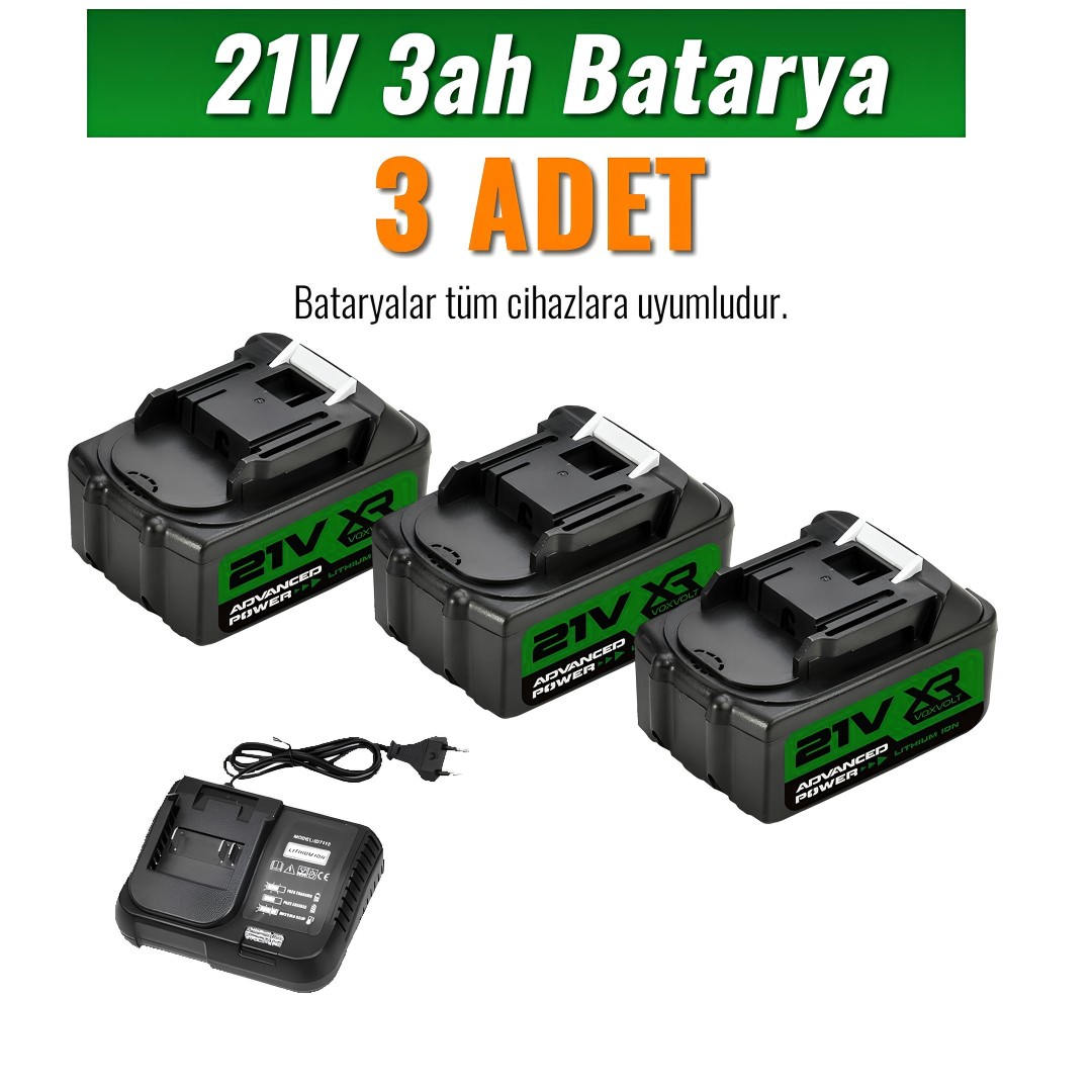 Prohummer Ph348 Akulu Super 6li Set 21volt Bataryalar
