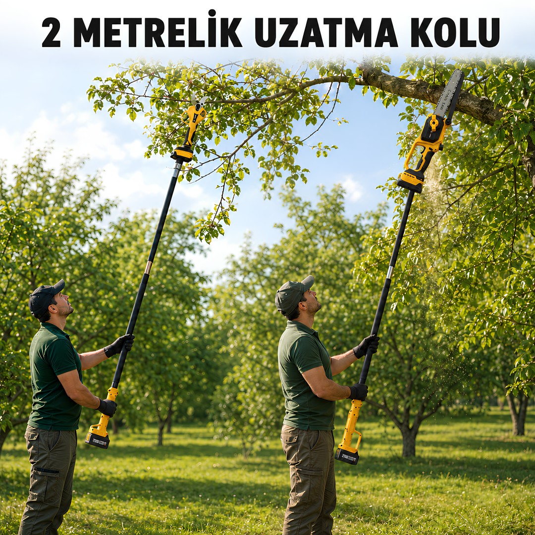 PHM005 Teleskopik Uzatma Kolu 2m Dal Budama ve Makas Uyumlu (Mavi) özellikleri