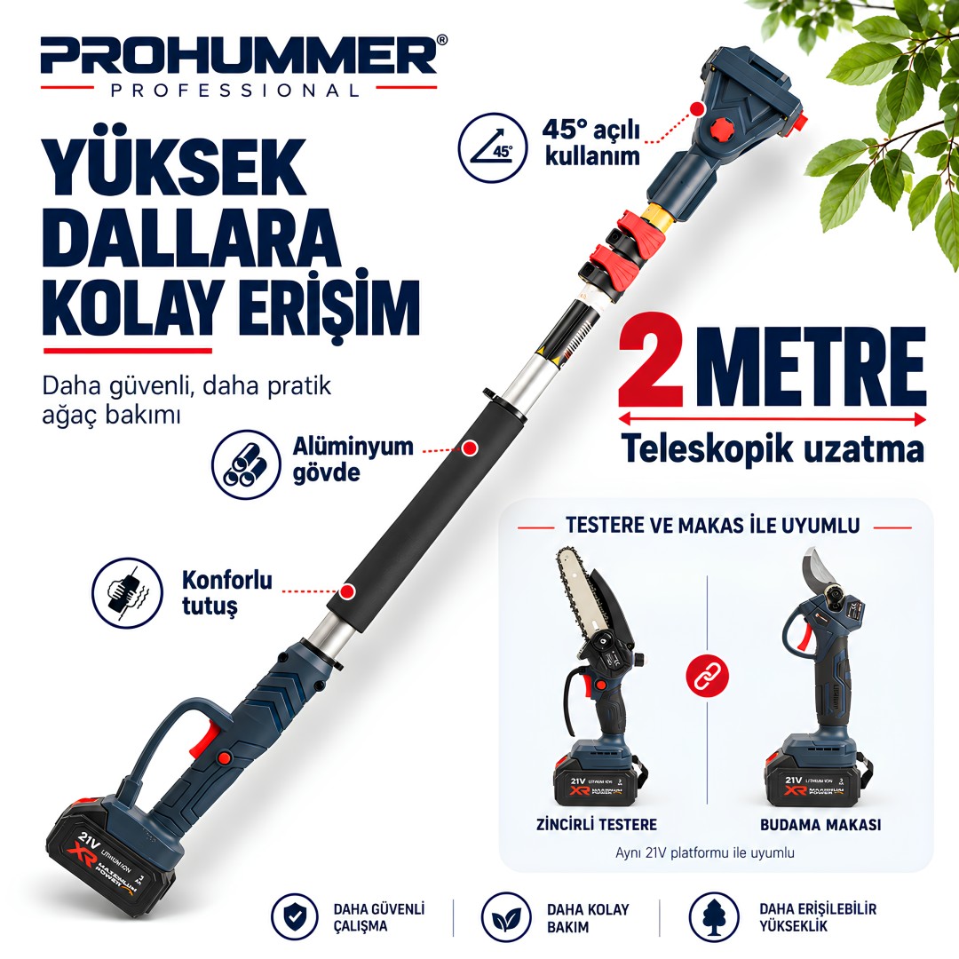 Prohummer Phm011 2m Teleskopik Uzatma Ozellikleri