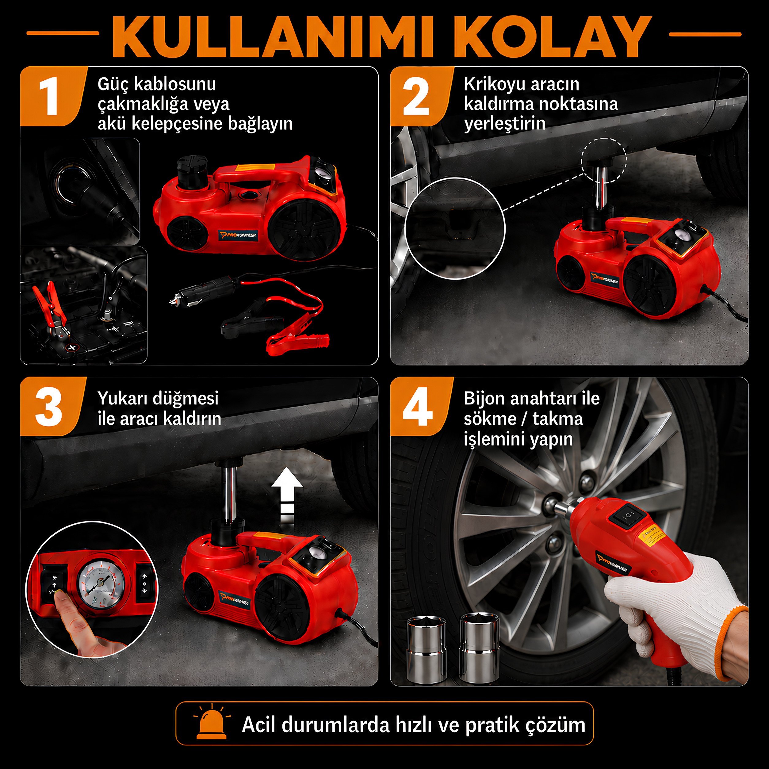 Prohummer PHM314 Elektrikli Kriko Seti kullanım alanları