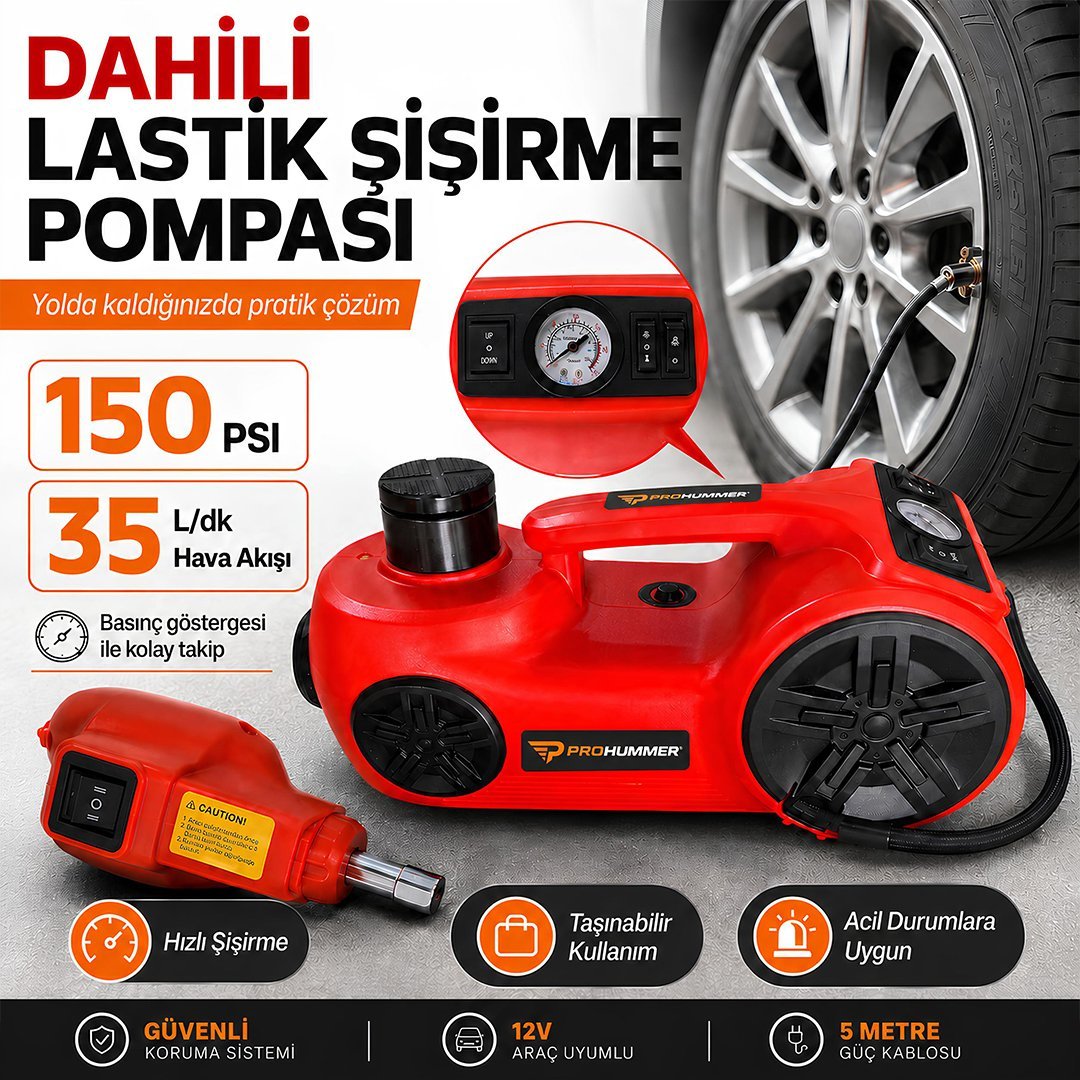Prohummer PHM314 Elektrikli Kriko Seti  hava pımpası seti