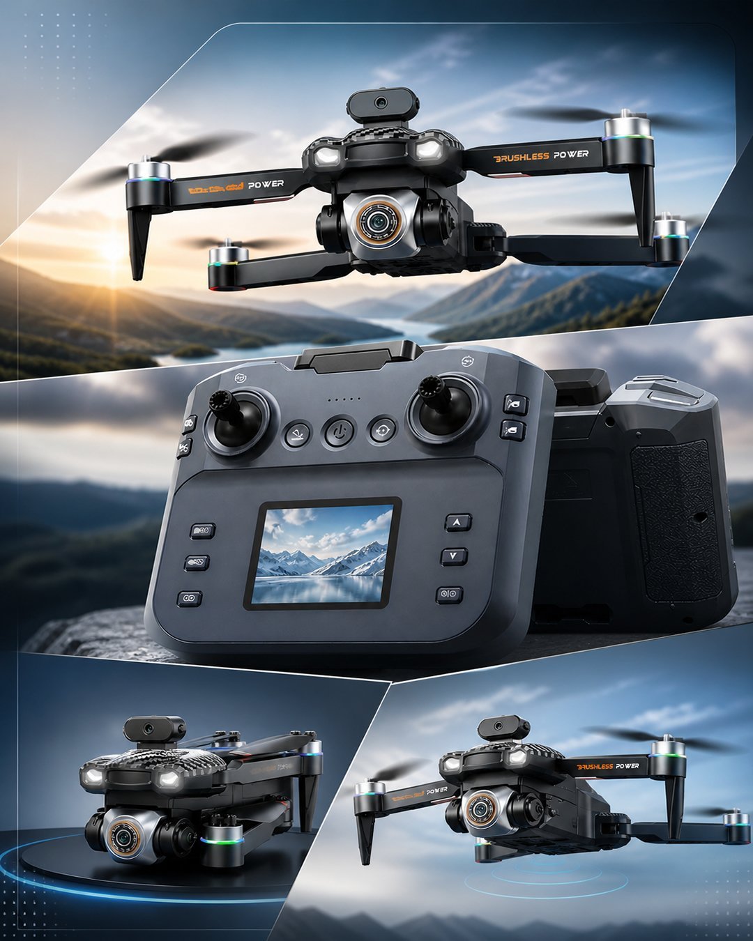 S9 Katlanabilir HD Kameralı Drone WiFi FPV Canlı Yayın 360 Derece Akrobatik Uçuş Tek Tuş Kontrol özellikler