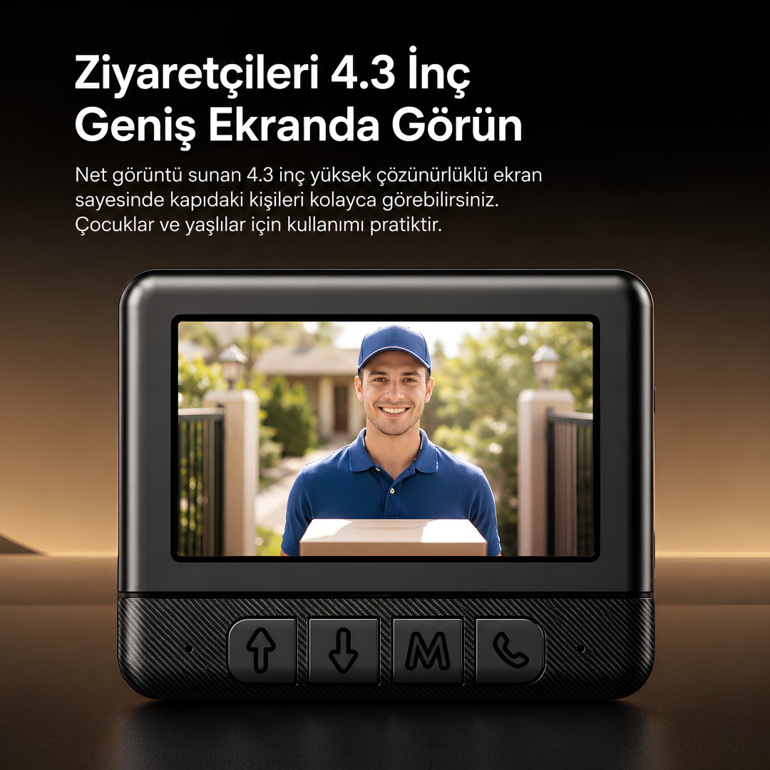 Smart Home 24 G Vd Kablosuz Ekranli Goruntulu Kapi Zili Teknik Ozellikleri
