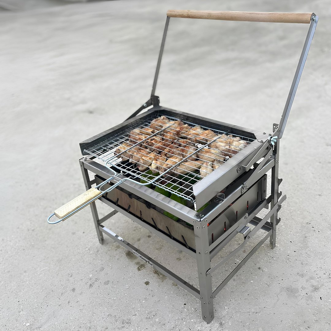 Teknomangal EEA463 Hareketli Mangal Paslanmaz Çelik 40x30 cm Izgara Telli model ve fiyatları