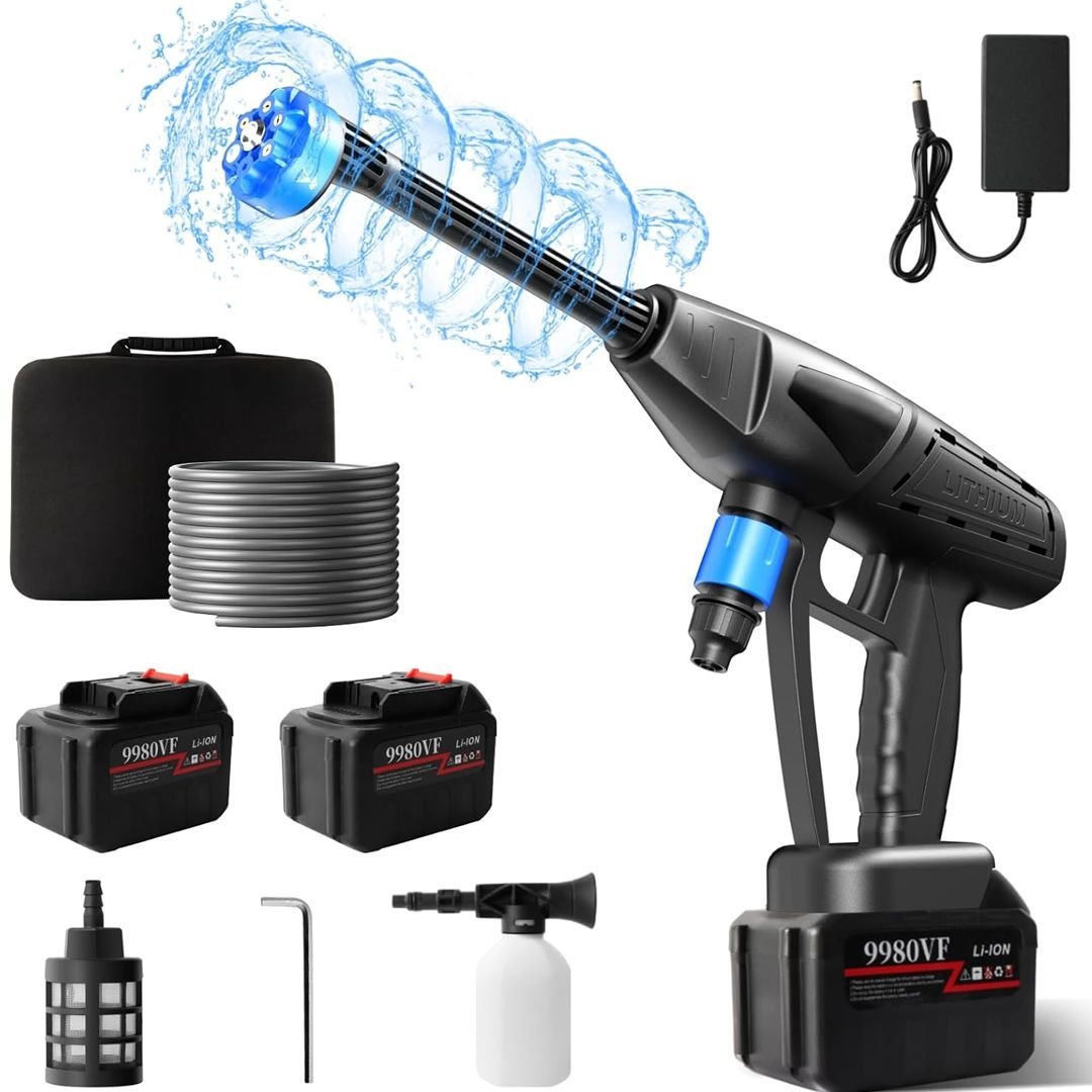 Thomax EEA331 Şarjlı Ve Yüksek Basınçlı Oto Yıkama Makinesi ve Sulama Tabancası