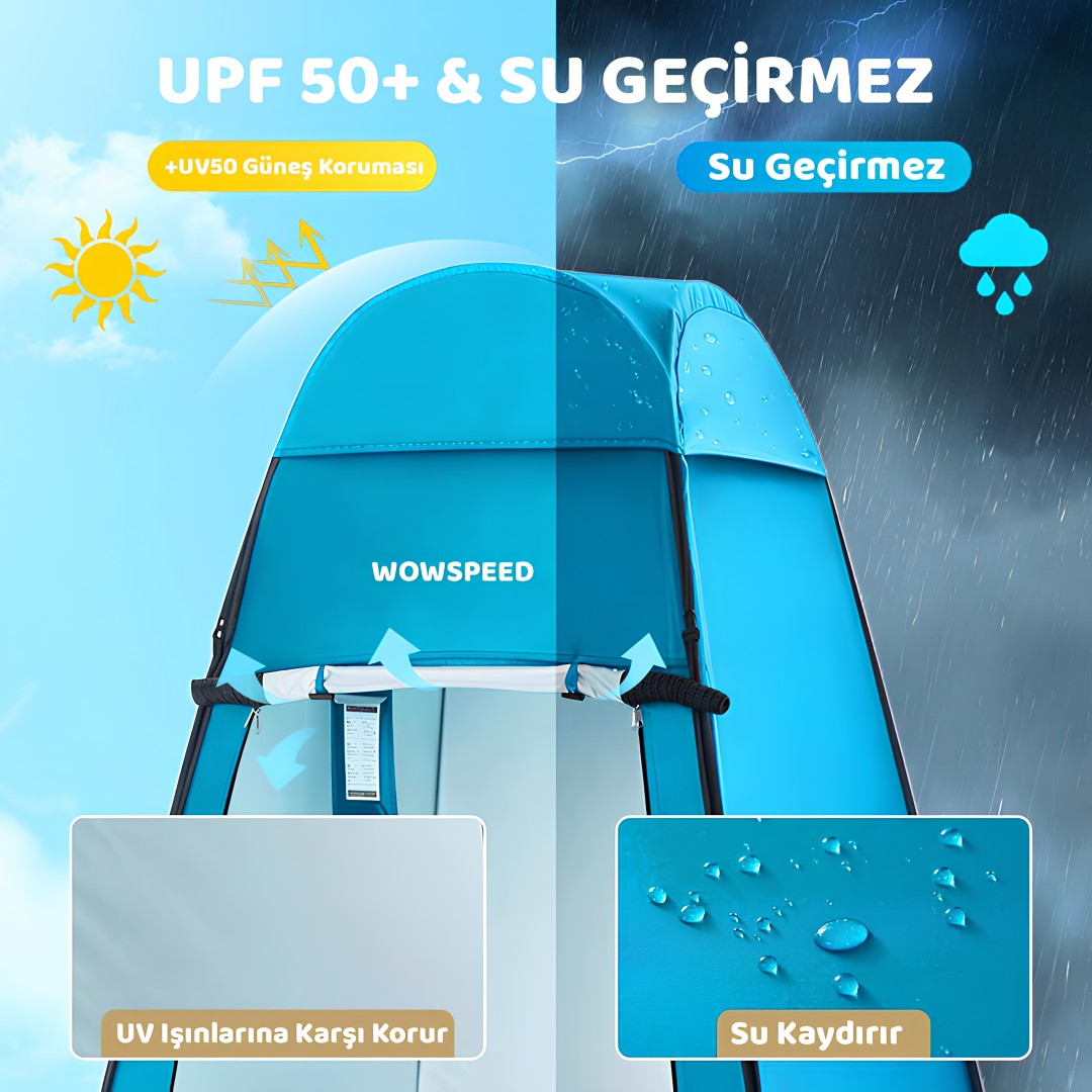 Wowspeed WS-POPUP-205951 Pop-UP Tuvalet Duş Çadırı 120x120x190cm yorumları
